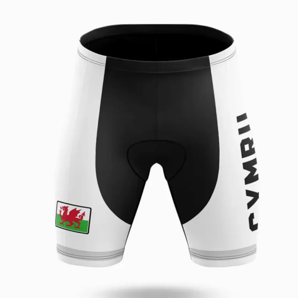 Cymru S5 White Cycling Shorts
