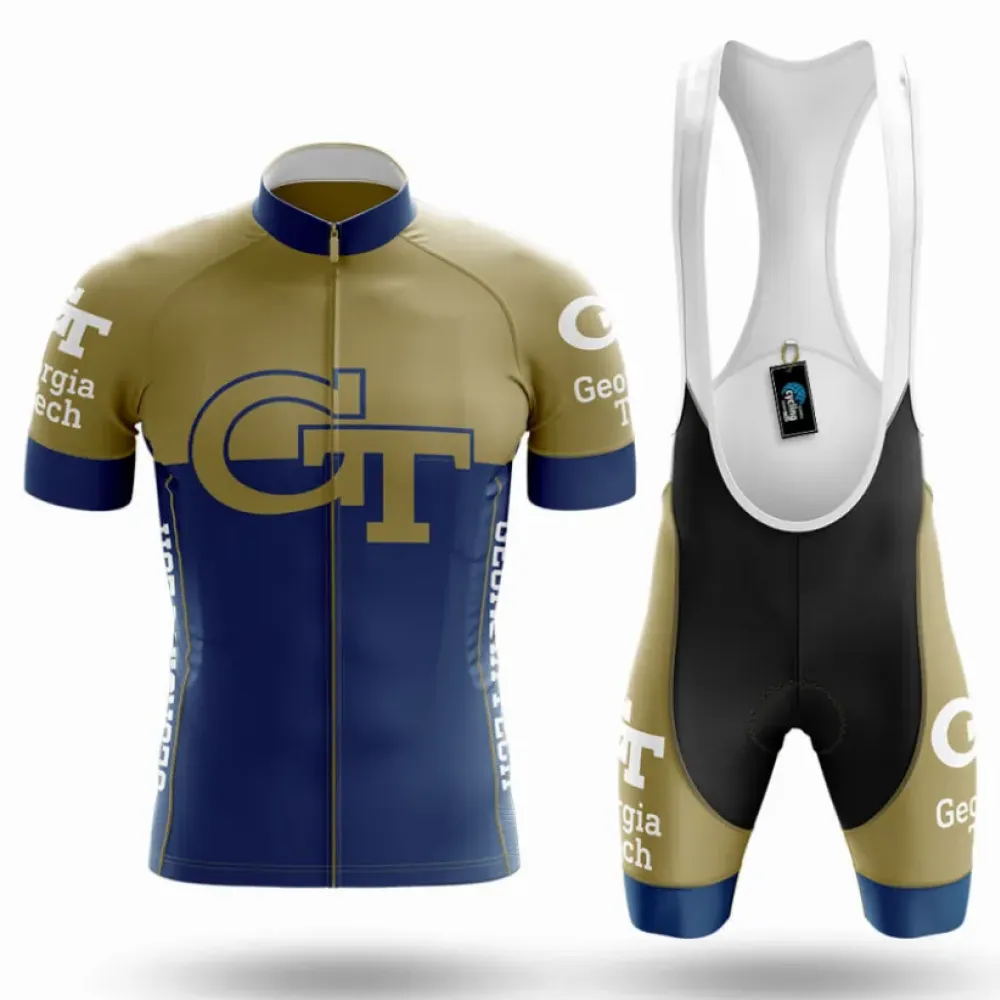 Georgia Tech Cycling Kit Full Set Navy/Gold/White
