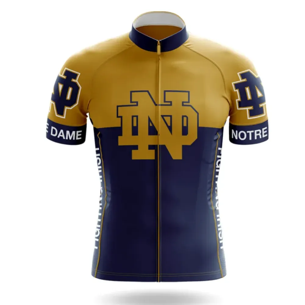 Notre Dame Cycling Jersey Irish Pride Navy/Gold/White