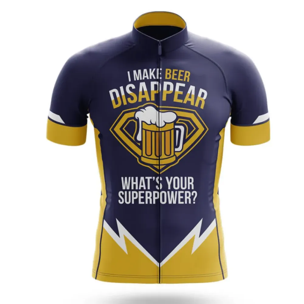Cycling Jersey Beer Disappear Navy/Gold/White