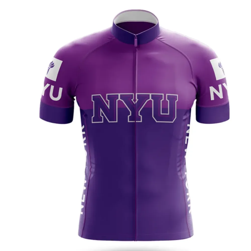 New York University Cycling Jersey Ver.2 Purple/White/Violet