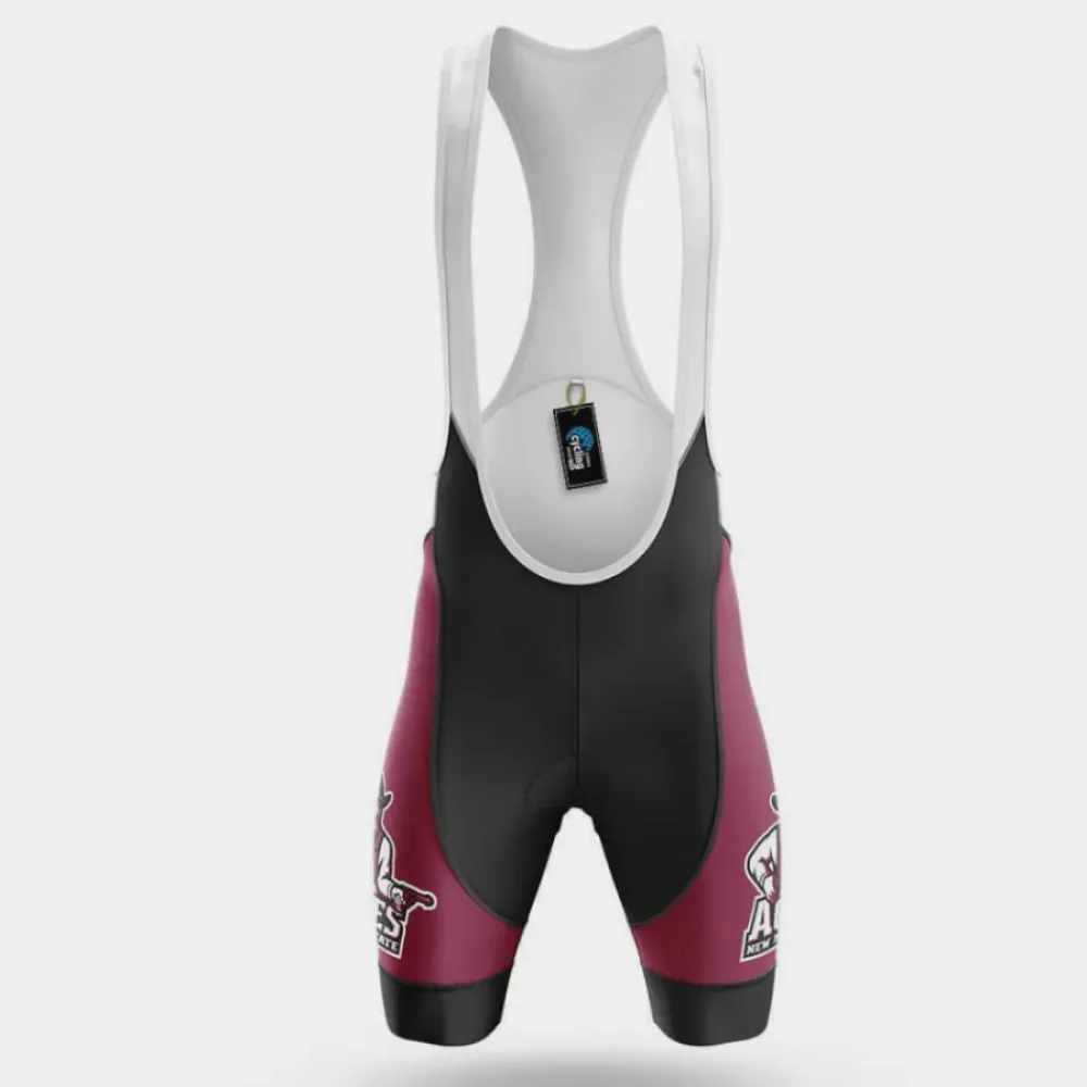 New Mexico State Aggies Cycling Bibs Comfortable Black/Purple/White