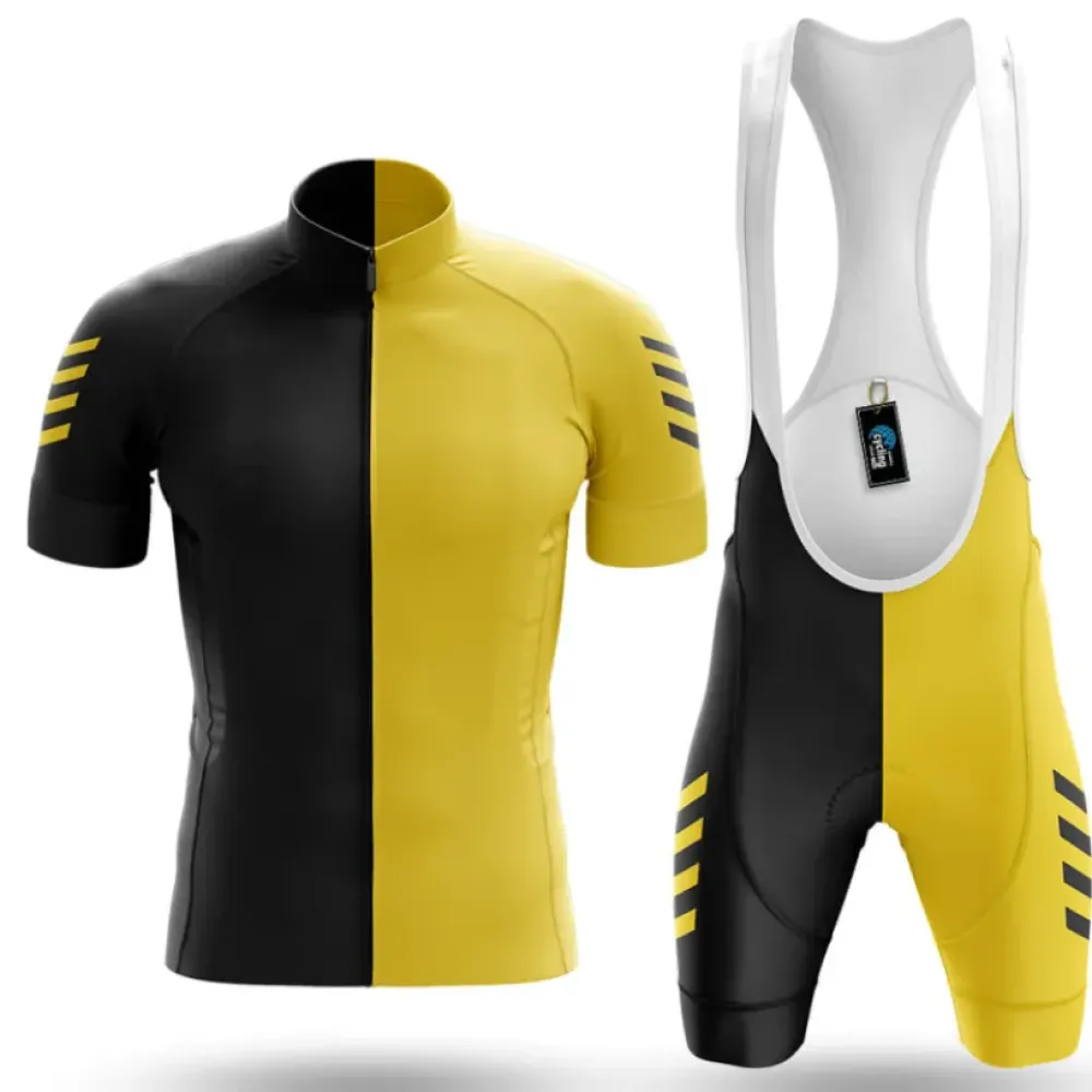 Cycling Kit Full Set Black/Yellow/White