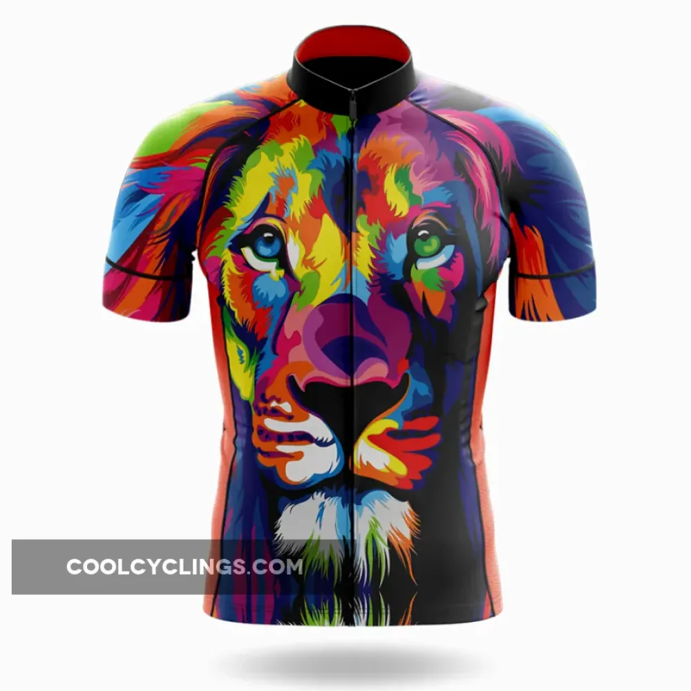 Lion Cycling Jersey Ver.3 Colorful Blue/Green/Purple