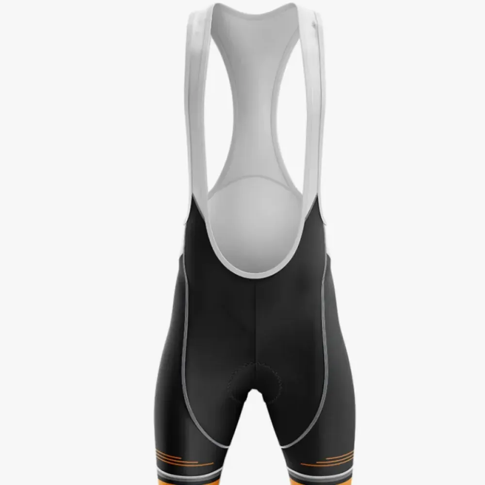 V4 Cycling Bibs Comfortable Black/Orange/White