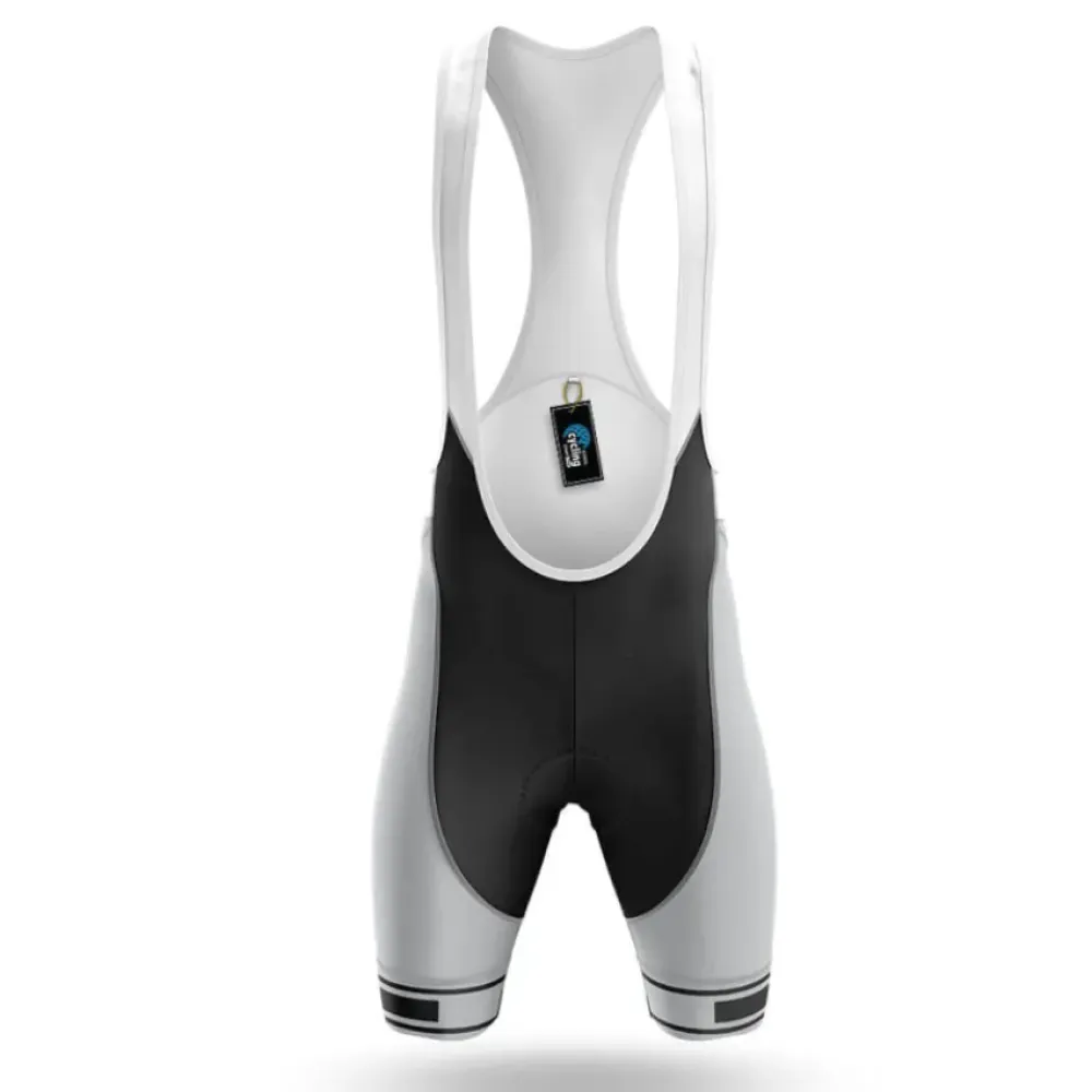 Cycling Bibs Breathable White/Black/Grey