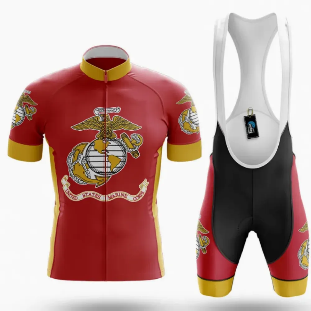 USMC Cycling Kit Military Red/Yellow/Black
