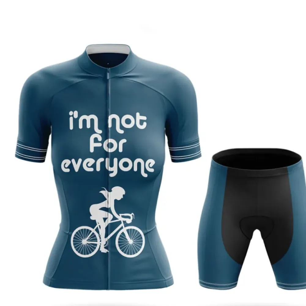 Not For Everyone Women's Cycling Kit Blue/Teal/Black