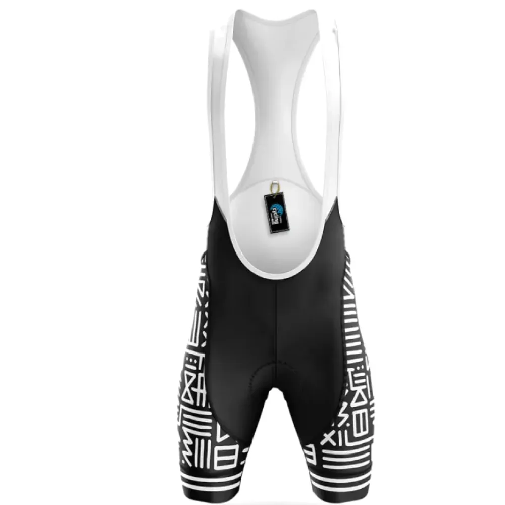 Cycling Bibs Tribal Monochrome