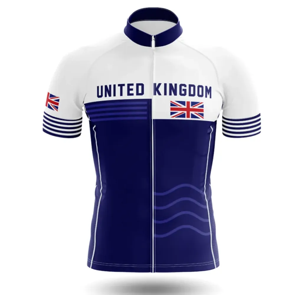 United Kingdom V19 Cycling Jersey Navy/White/Red