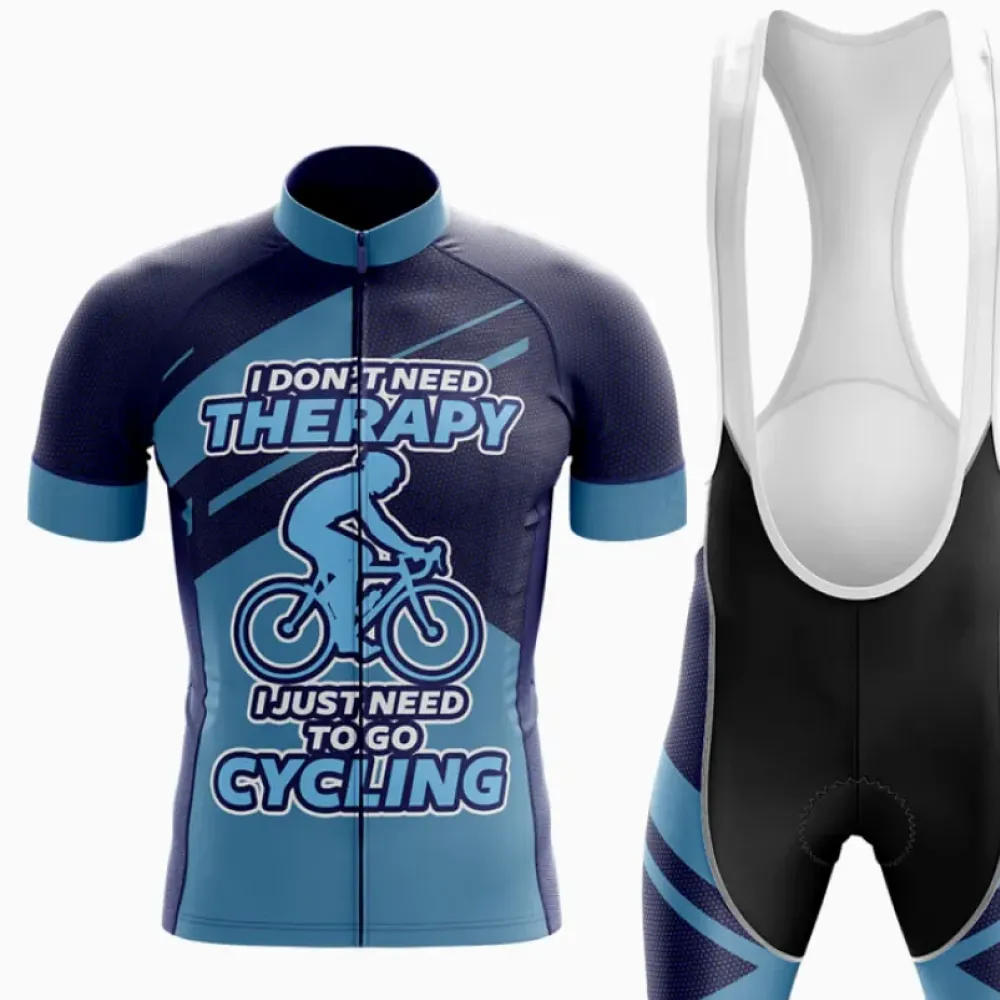 Therapy Men's Cycling Kit Cycling Therapy Blue/Black/Turquoise