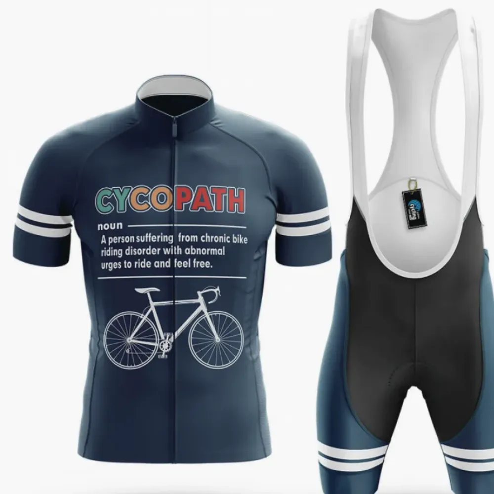 Cycopath V4 Cycling Kit Unique Design Navy/White/Grey