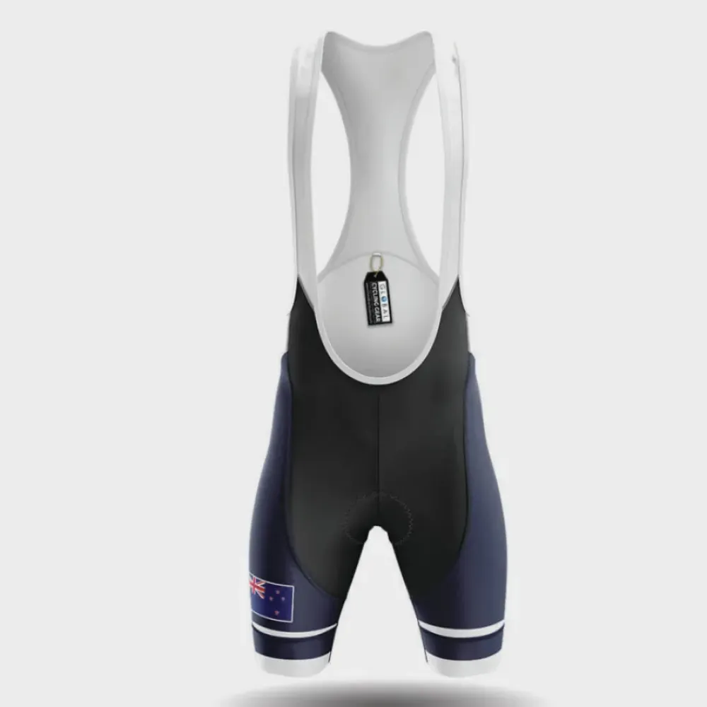 Cycling Bibs S1 New Zealand Flag Navy/White/Grey