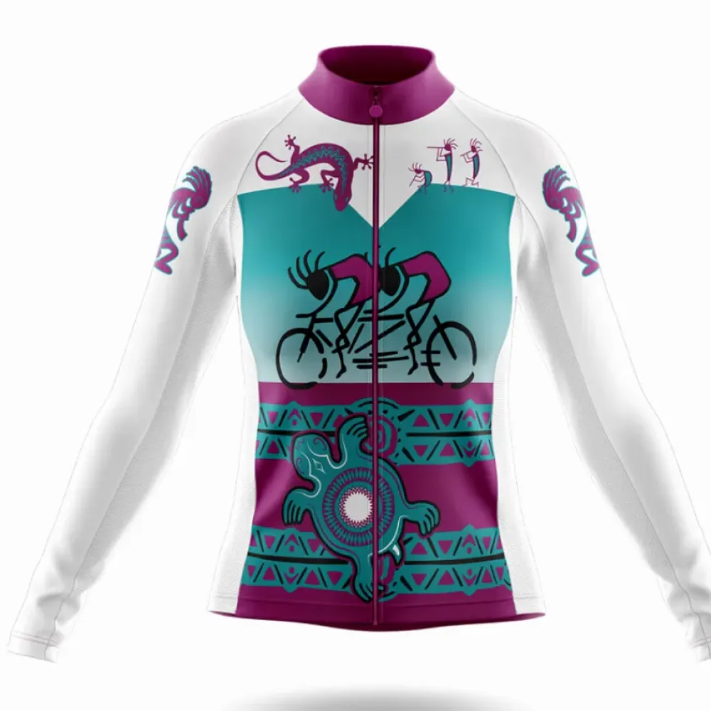 Kokopelli Cycling Team Long Sleeve Purple/Teal/White