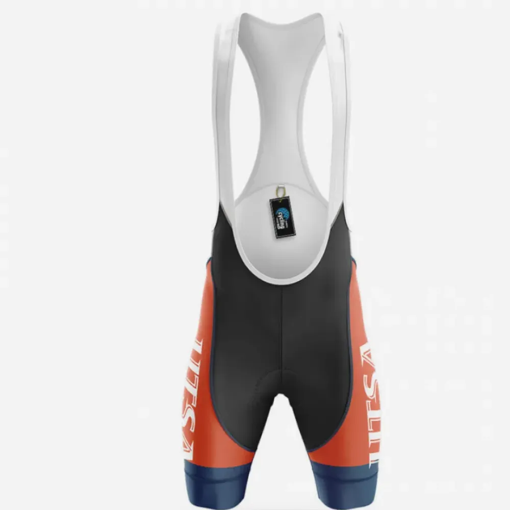 University of Texas San Antonio Cycling Bibs Comfortable Black/Orange/White
