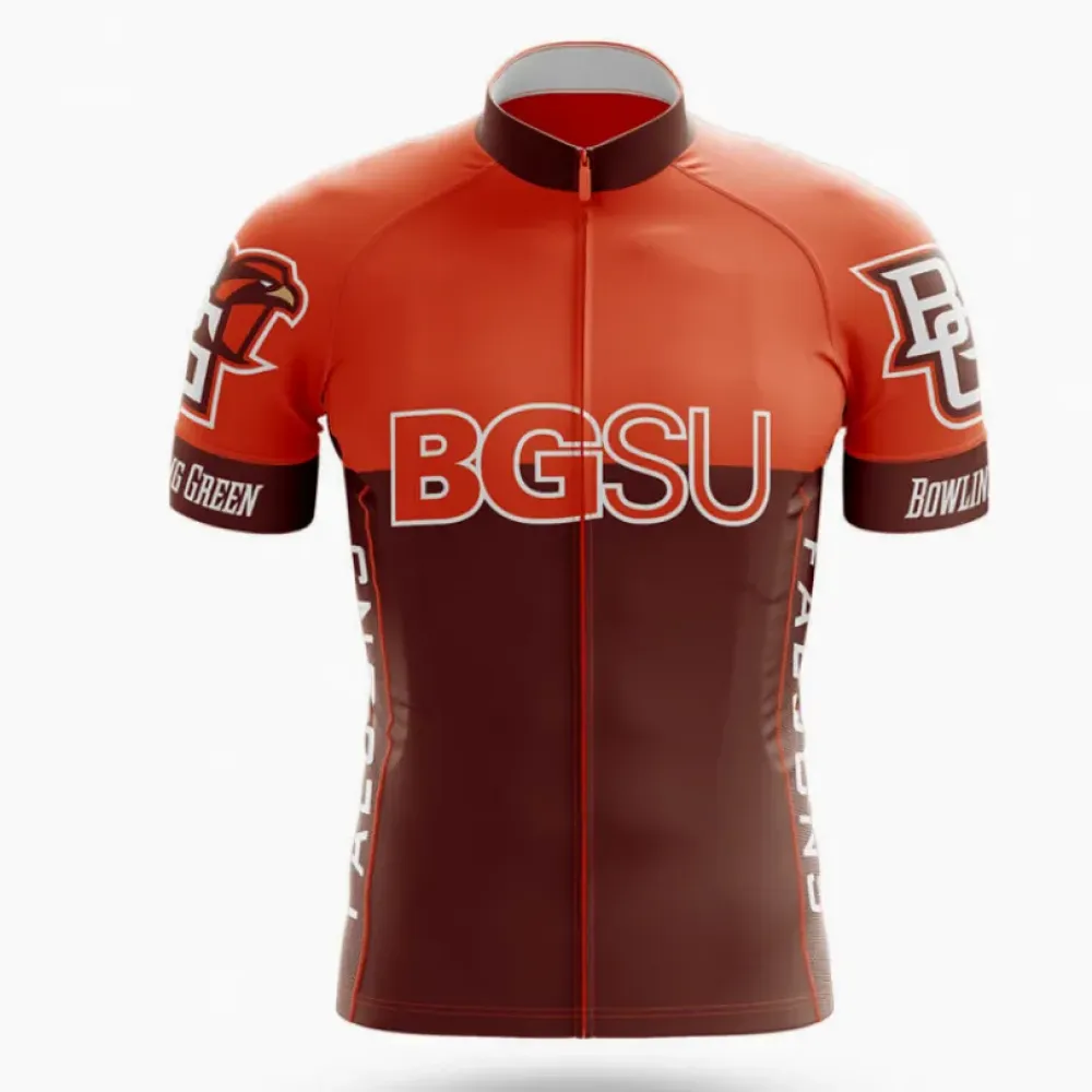 Bowling Green State University Cycling Jersey Version 2 Brown/Orange/Green