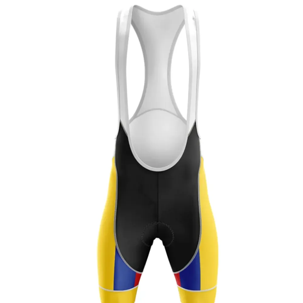 Colombia V4 Cycling Bibs Yellow/Blue/Black