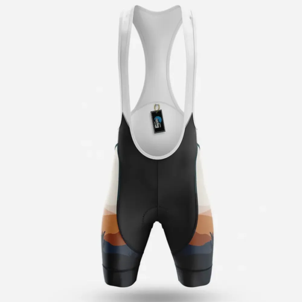 Cycling Bibs Boho Painting Black/White/Brown