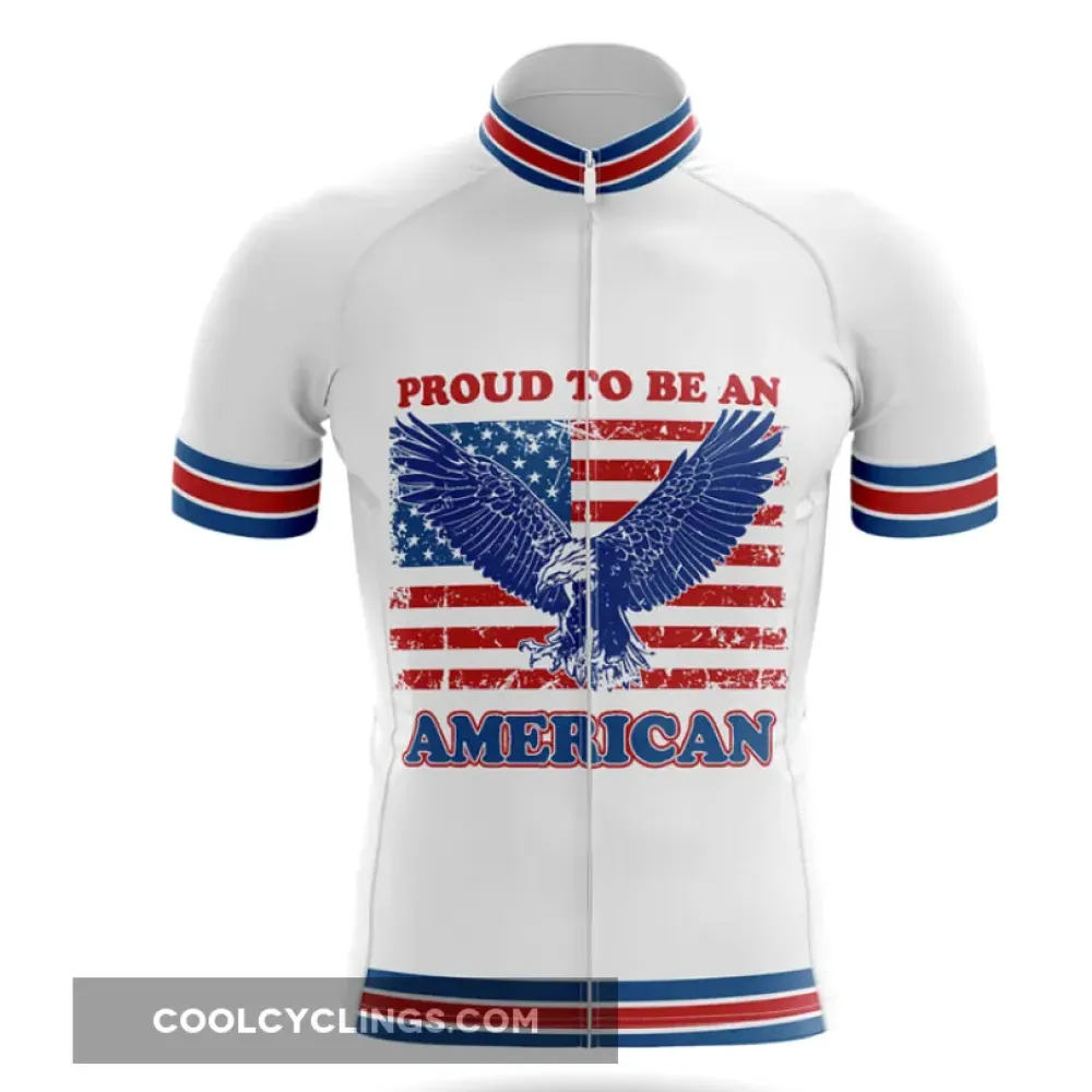 American Pride Cycling Jersey White/Red/Blue
