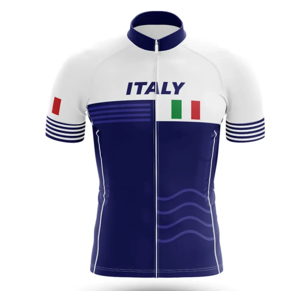 Italy V19 Cycling Jersey Navy/White/Green