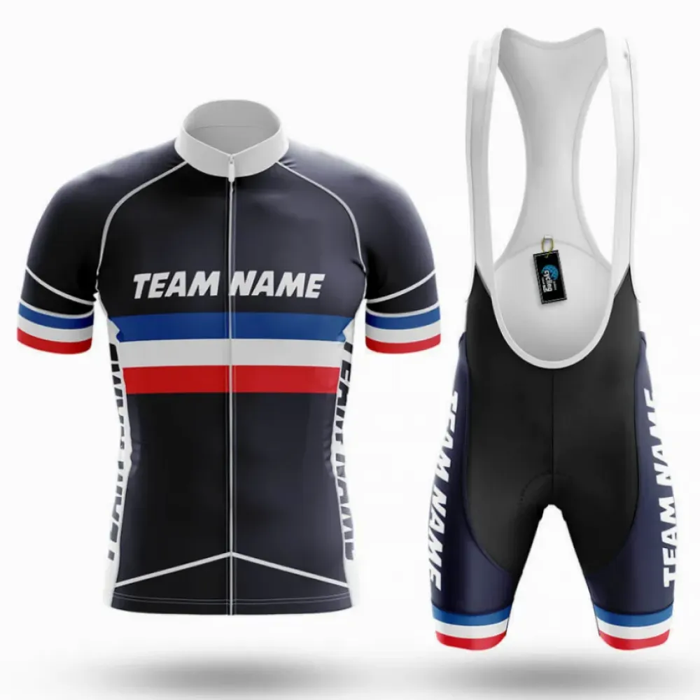 Cycling Kit Custom Team Name Navy/Red/White