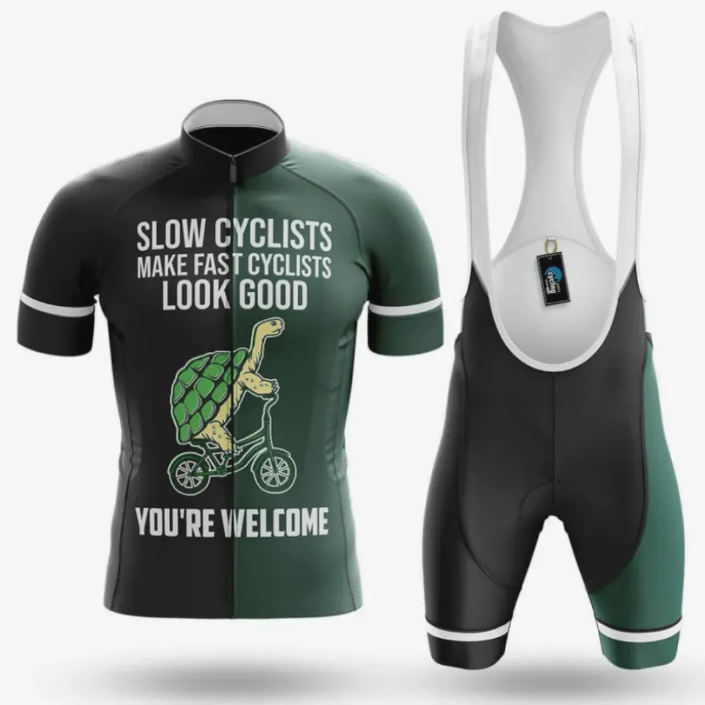 Cycling Kit V6 Slow Cyclists Green/Black/White