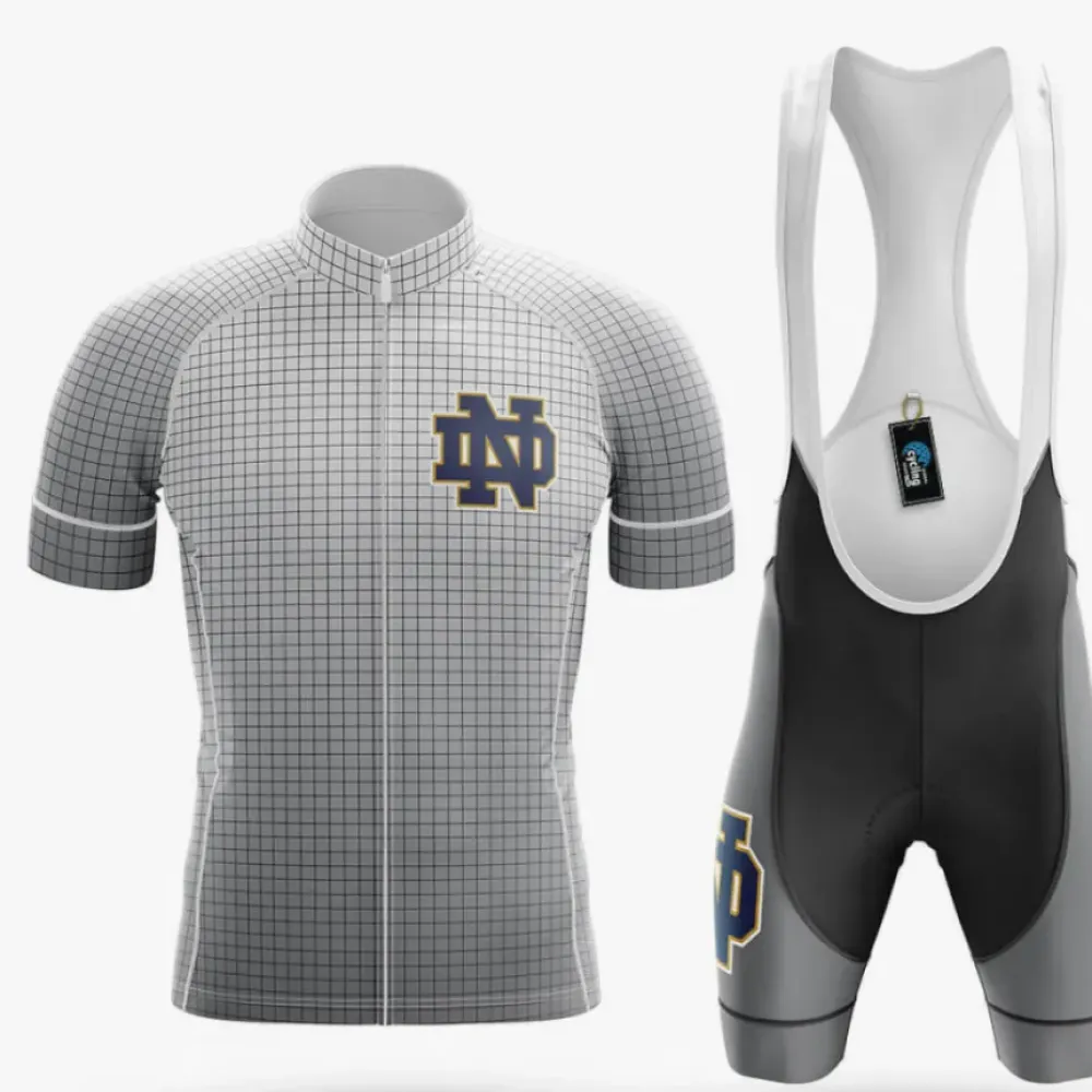 Notre Dame Cycling Kit Retro Gray/White/Black