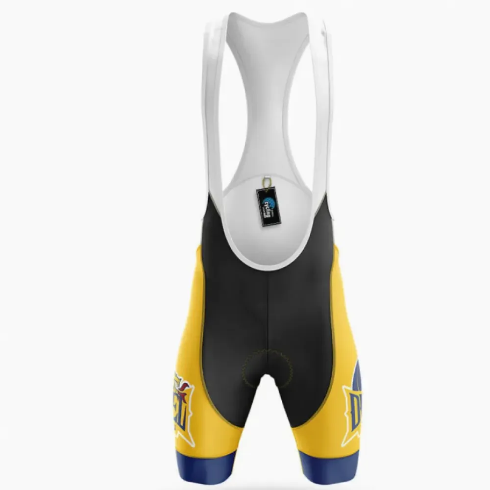 Drexel University Cycling Bibs Ver.2 Comfortable Yellow/Black/Gold