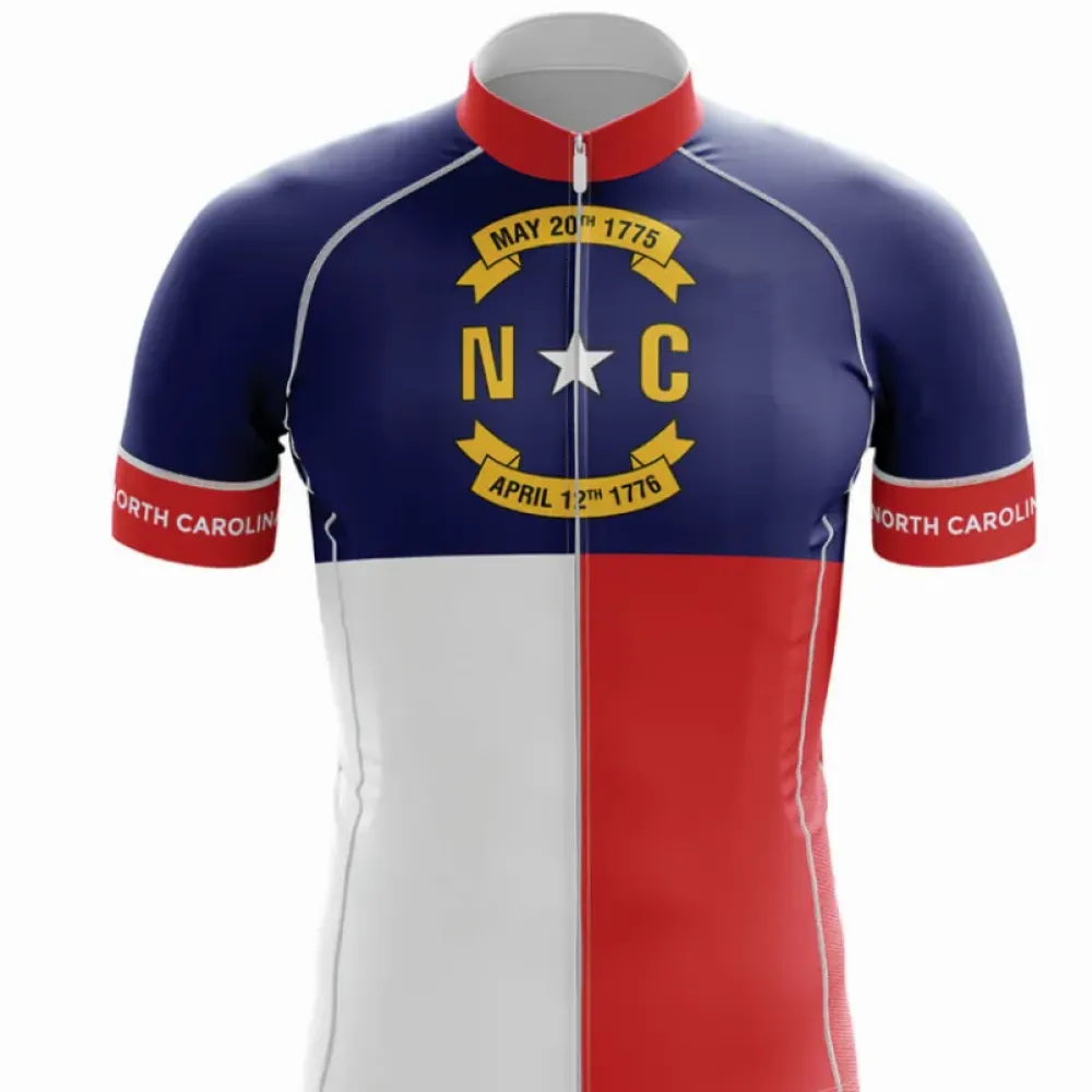 North Carolina Men's Cycling Jersey State Pride Red/White/Navy
