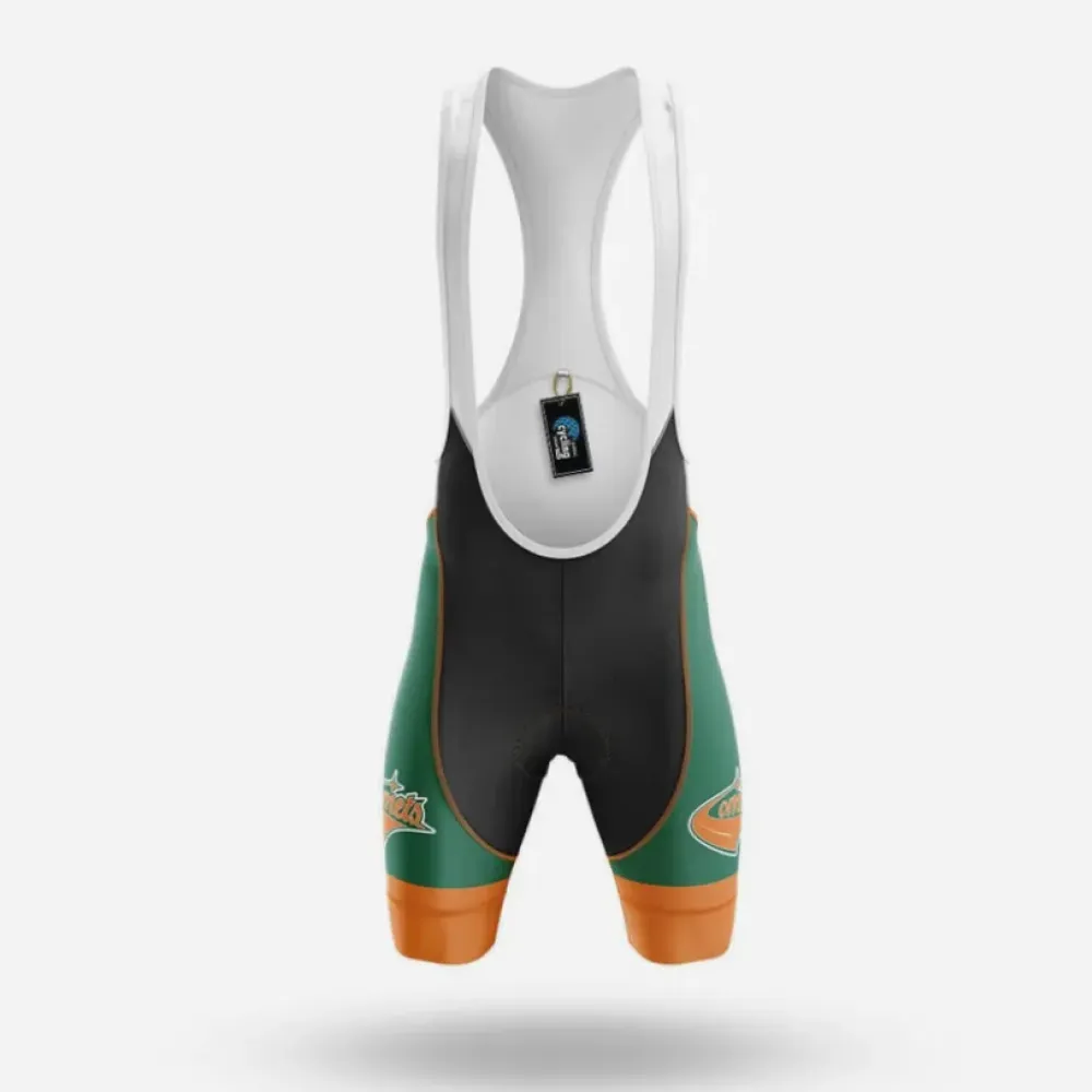 University of Texas at Dallas Cycling Bibs Comfortable Green/Orange/White
