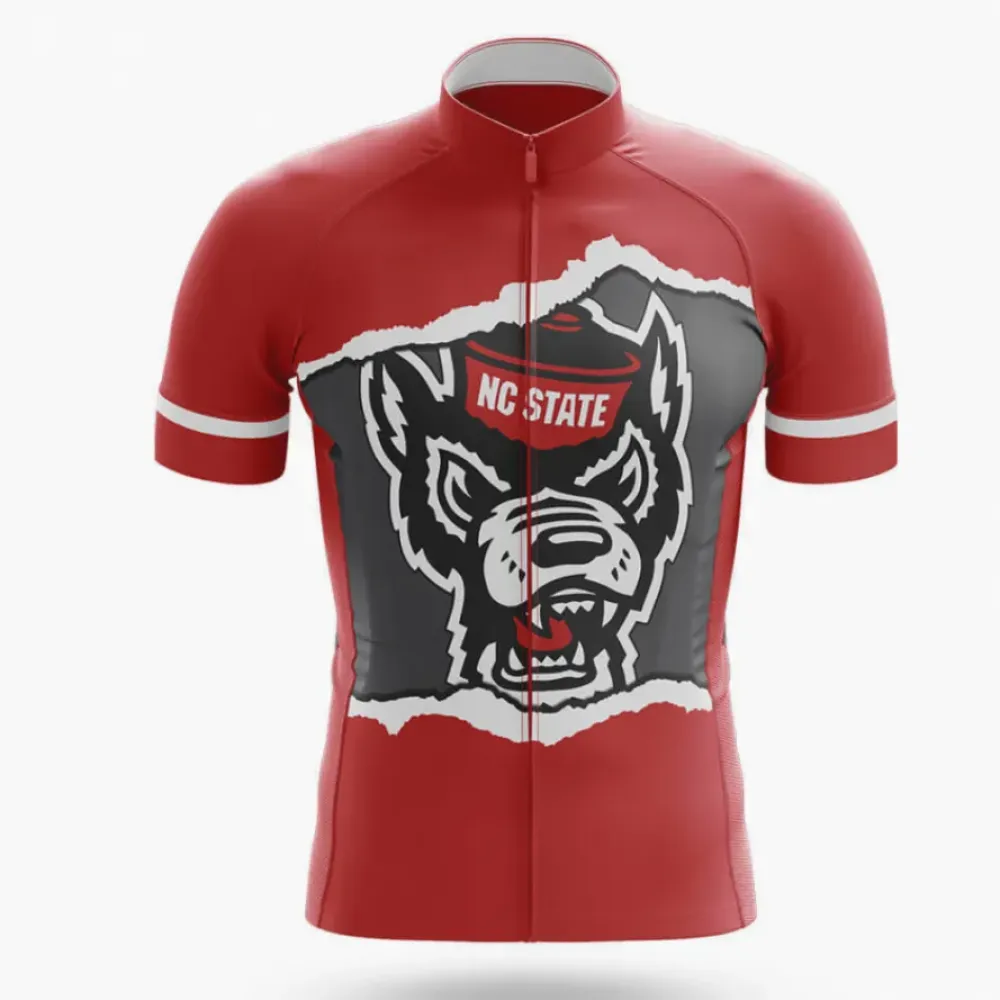 North Carolina State University Cycling Jersey Wildcat Red/Black/White