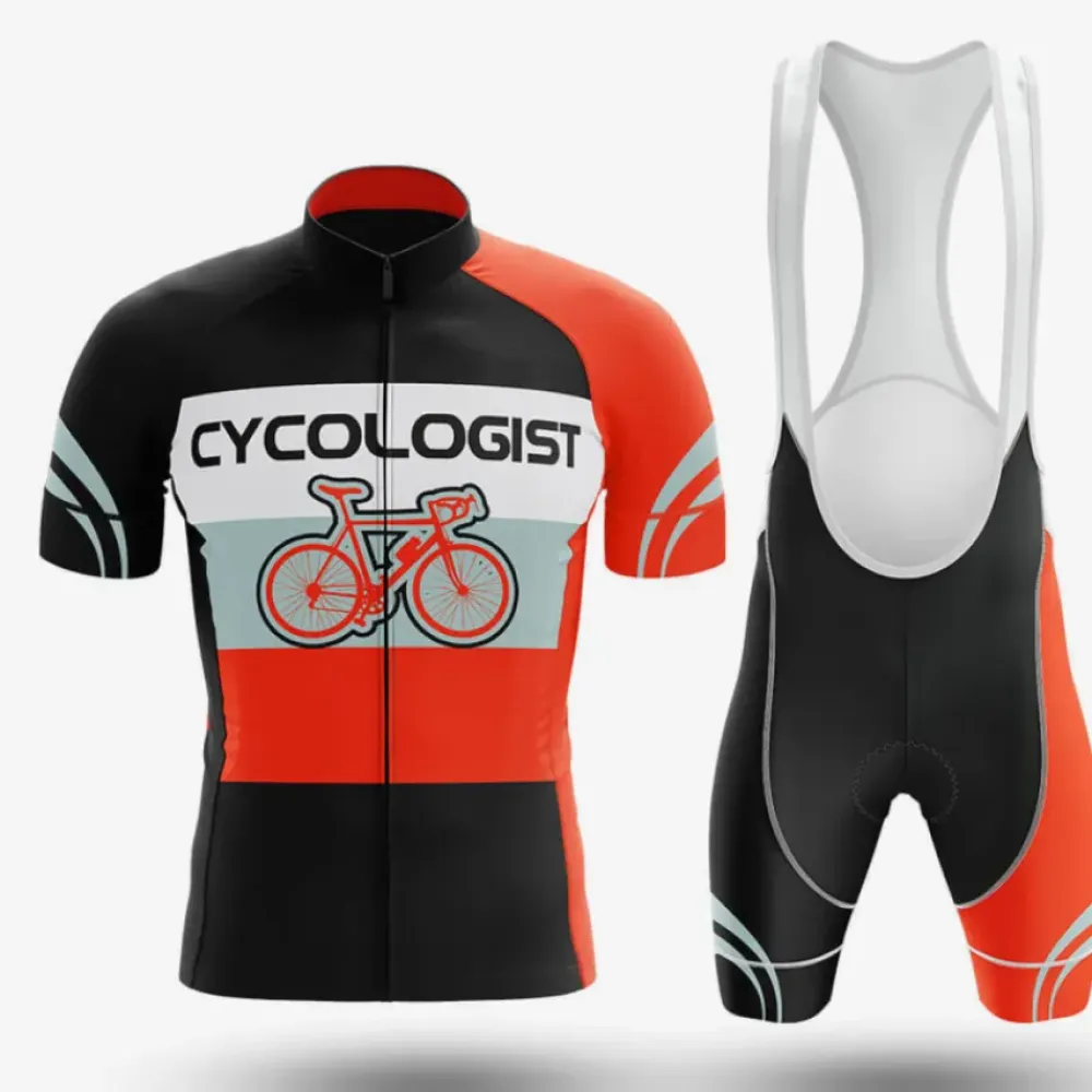 Cycologist Cycling Kit Full Set Black/Orange/White