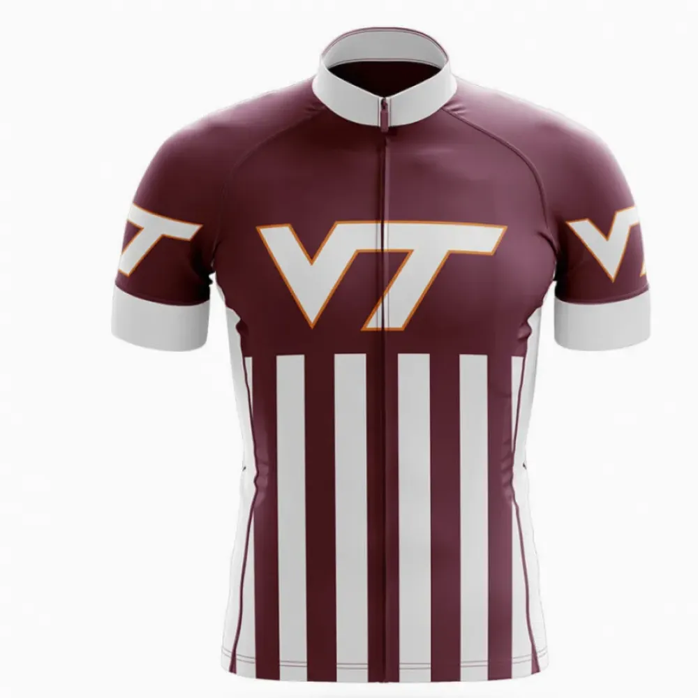 Virginia Tech USA Cycling Jersey Maroon/White/Grey