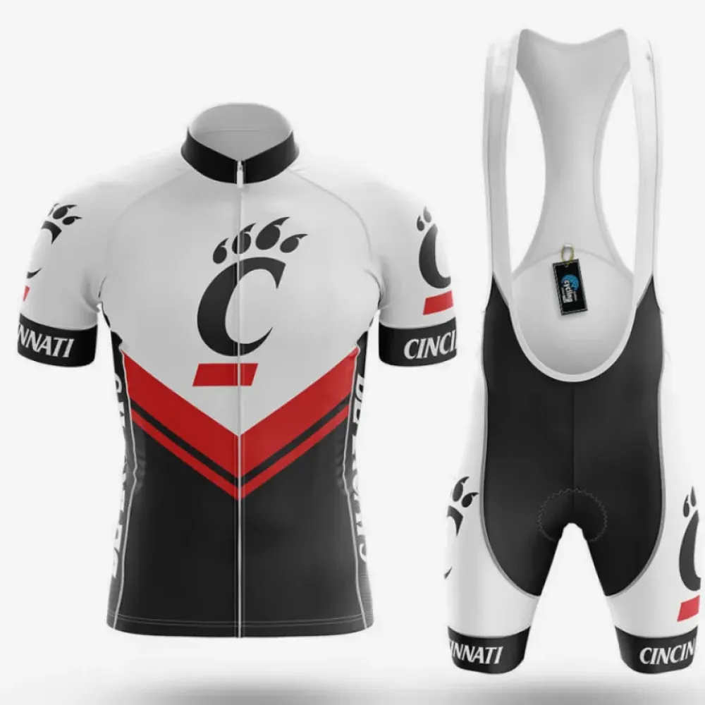 University of Cincinnati Cycling Kit Full Set Ver.3 Cincinnati White/Red/Black