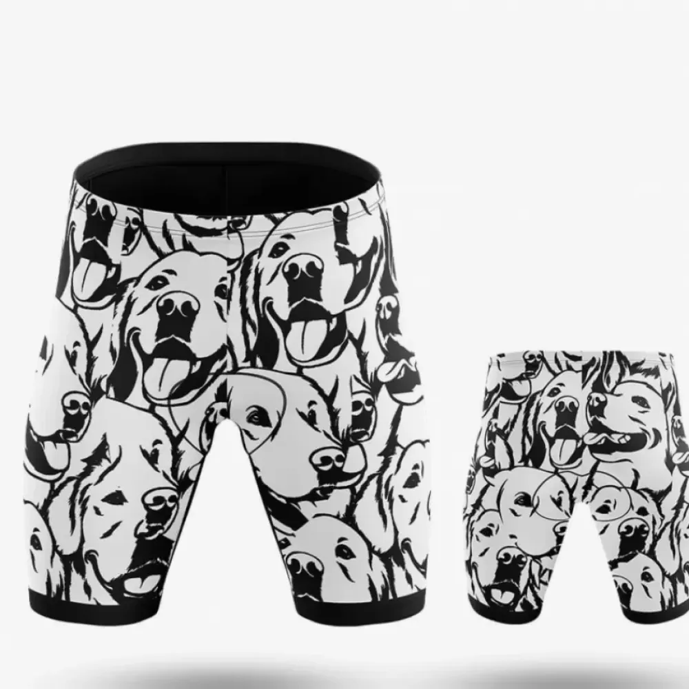 Labrador Retriever Cycling Kit Dog Faces Black/White/Grey