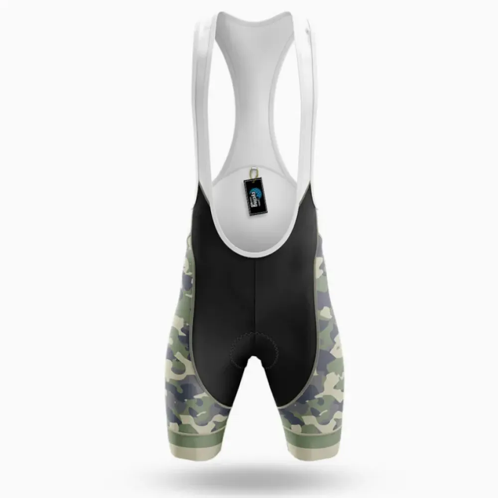 Cycling Bibs Green Camo White/Green/Black
