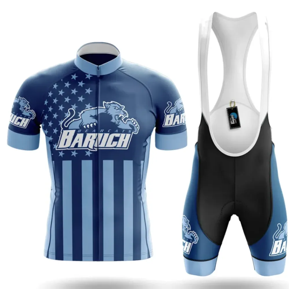 Baruch College USA Cycling Kit Full Set American Flag Navy/Blue/White