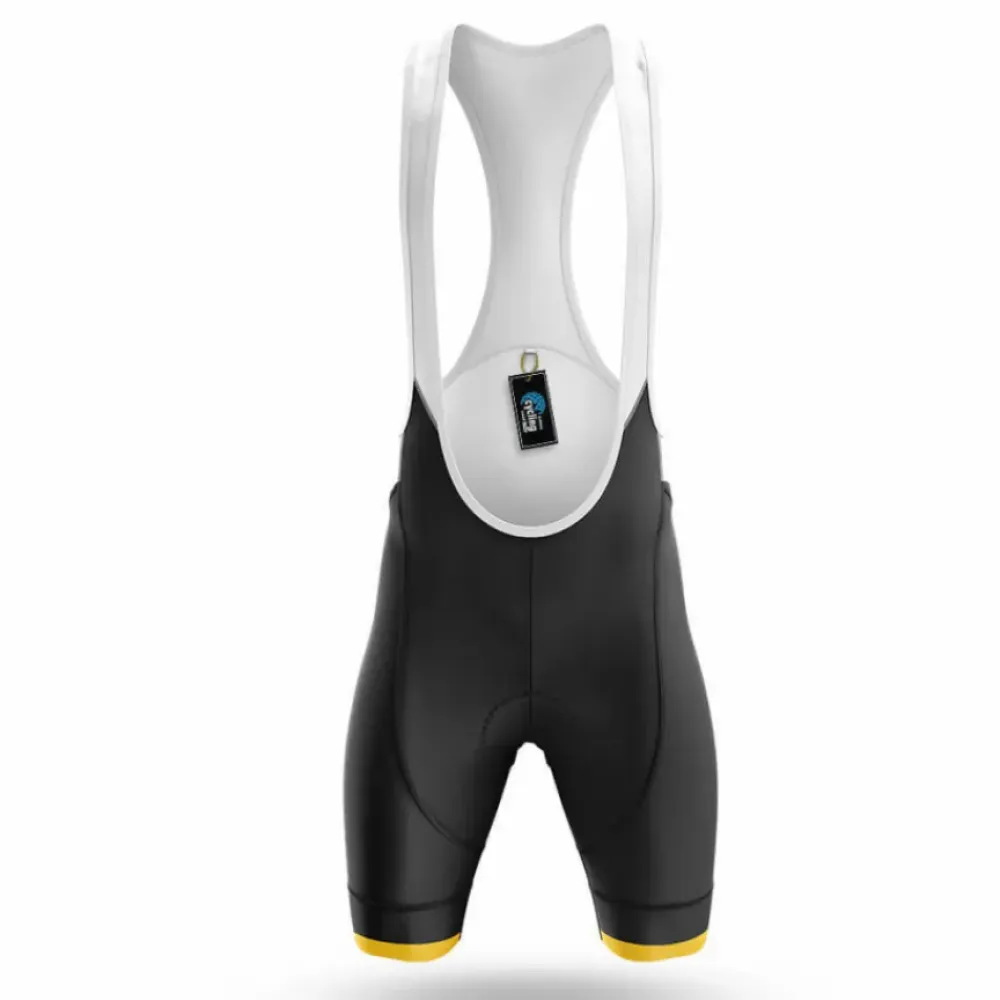 Cycling Bibs Comfortable White/Yellow/Black