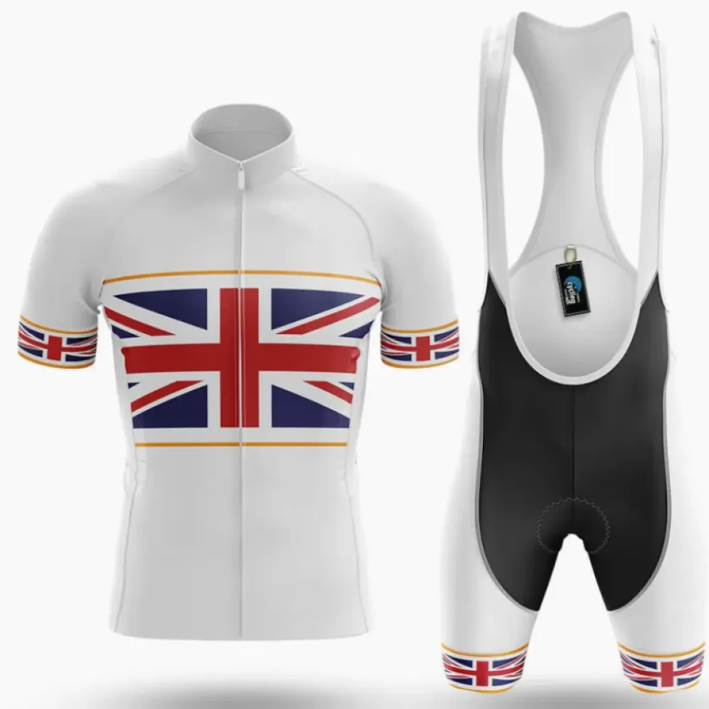 Cycling Kit Union Jack White/Black/Gold