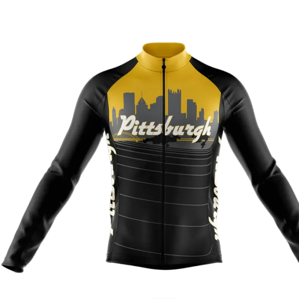 Pittsburgh Long Sleeve Cycling Jersey //