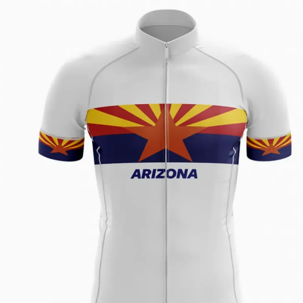 Arizona V4 Cycling Jersey Sunburst White/Red/Yellow