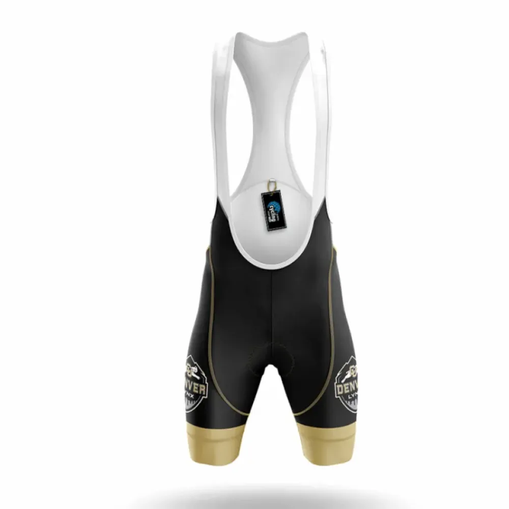 University of Colorado Denver Cycling Bibs Breathable Black/Gold/White