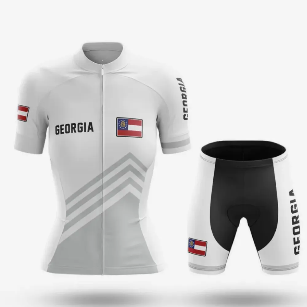 Georgia S4 Women Cycling Kit White/Black/Grey