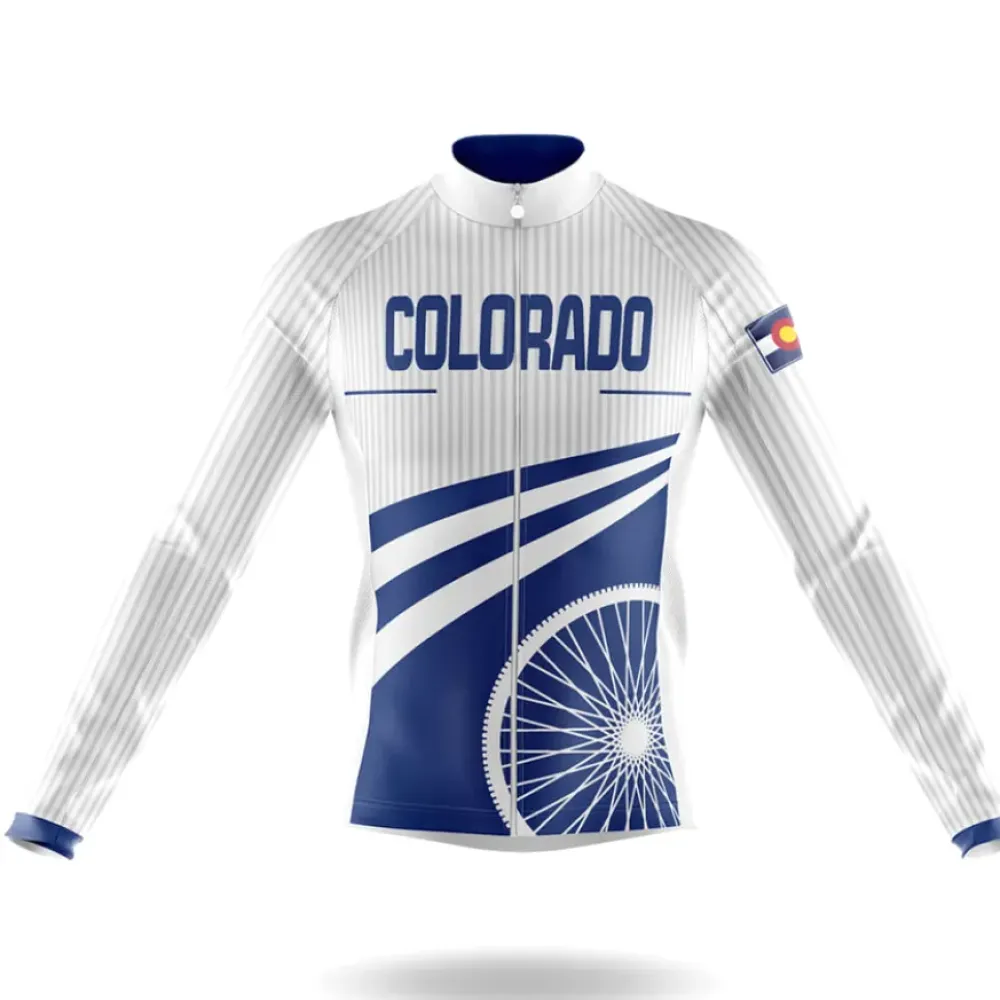 Colorado S28 Long Sleeve Cycling Jersey Navy/White/Grey