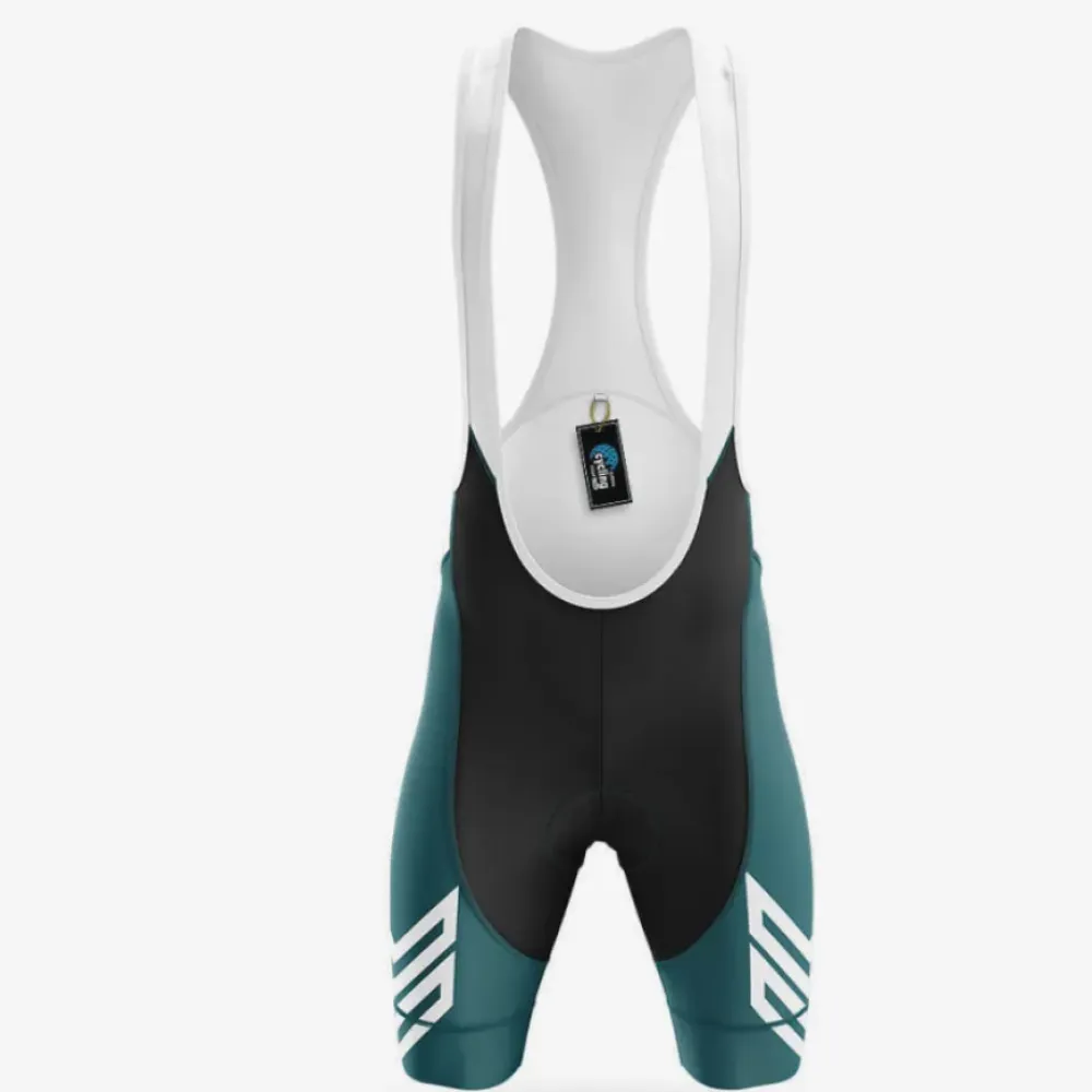 Cycling Bibs Green White/Teal/Black