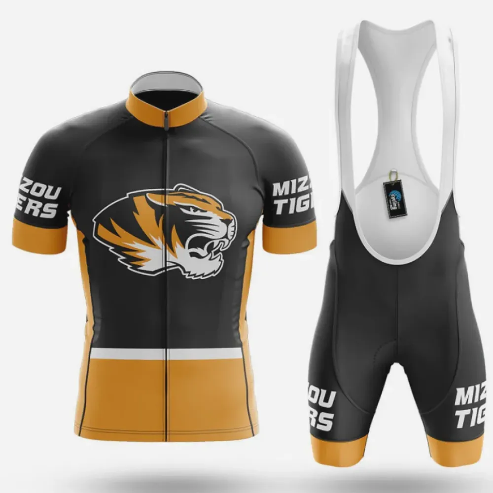 Mizzou Tigers Cycling Kit Full Set Black/Gold/White