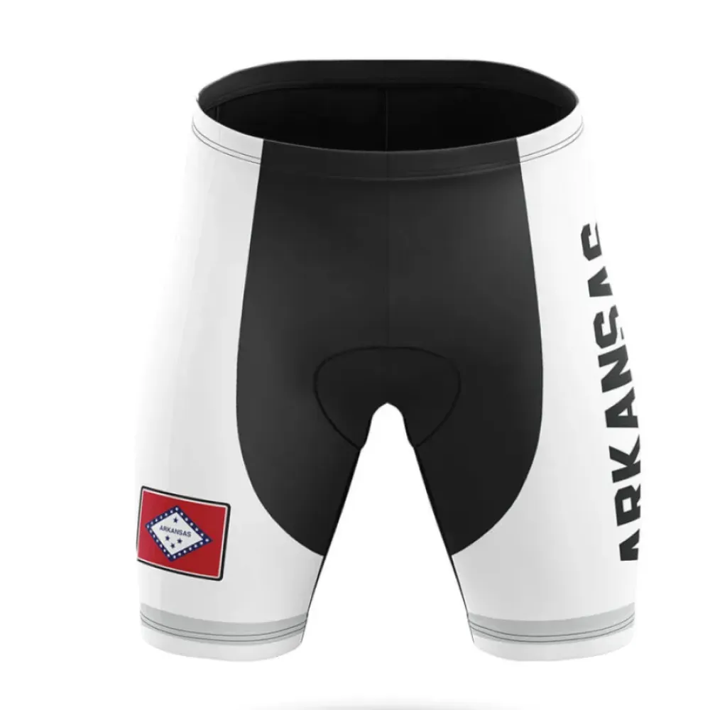 Arkansas S4 Cycling Shorts White/Red/Black
