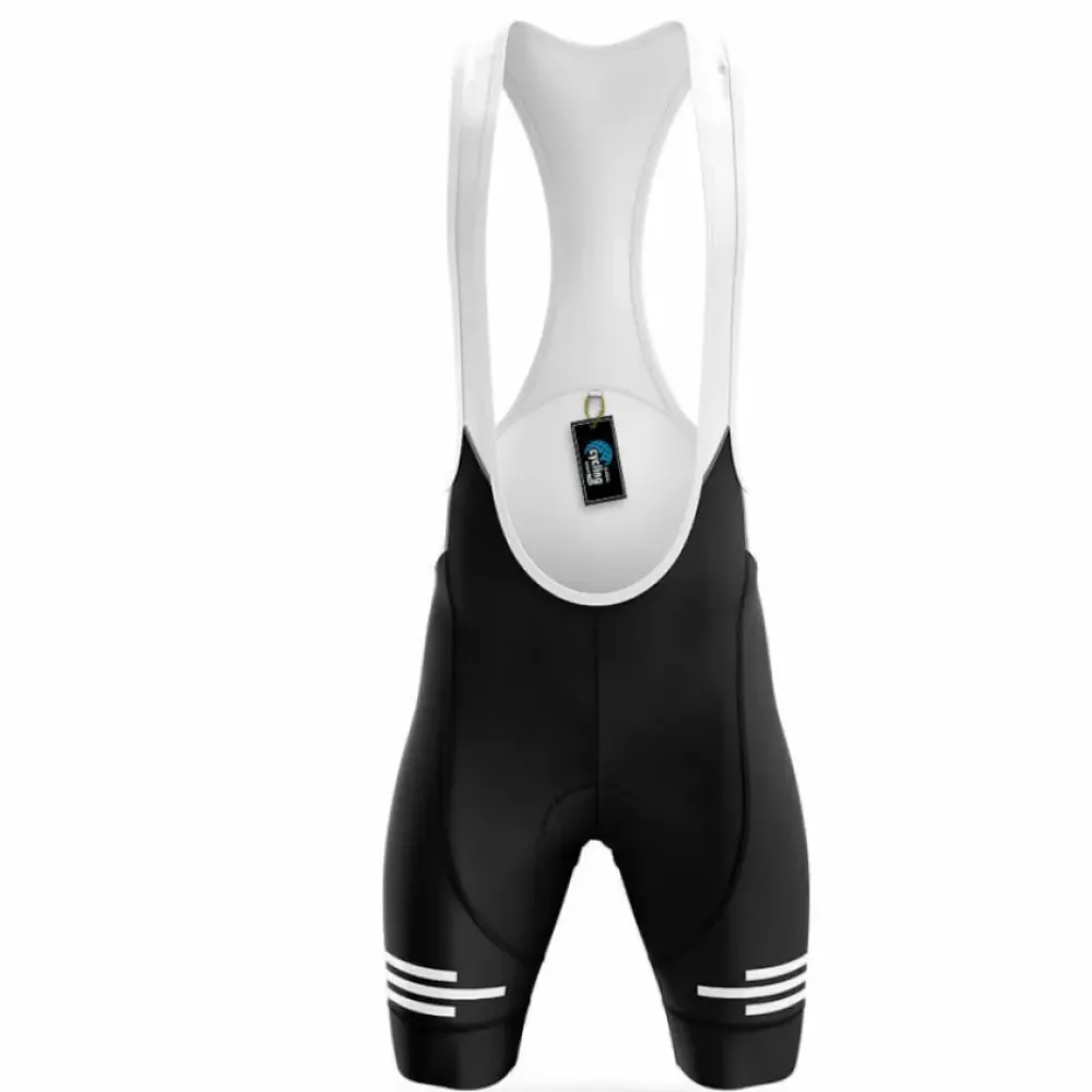 Sloth Cycling Club Bibs Breathable Black/White/Reflective