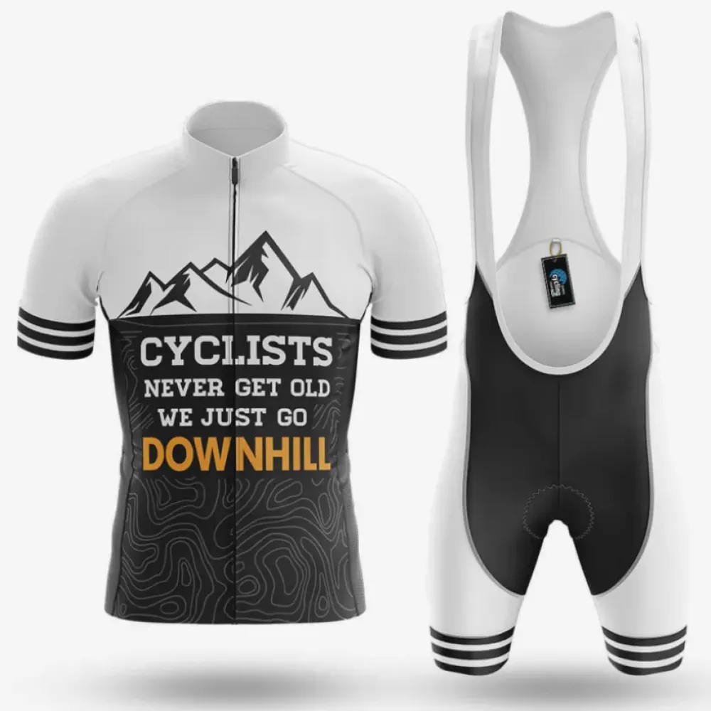 Cycling Kit Never Get Old White/Black/Grey