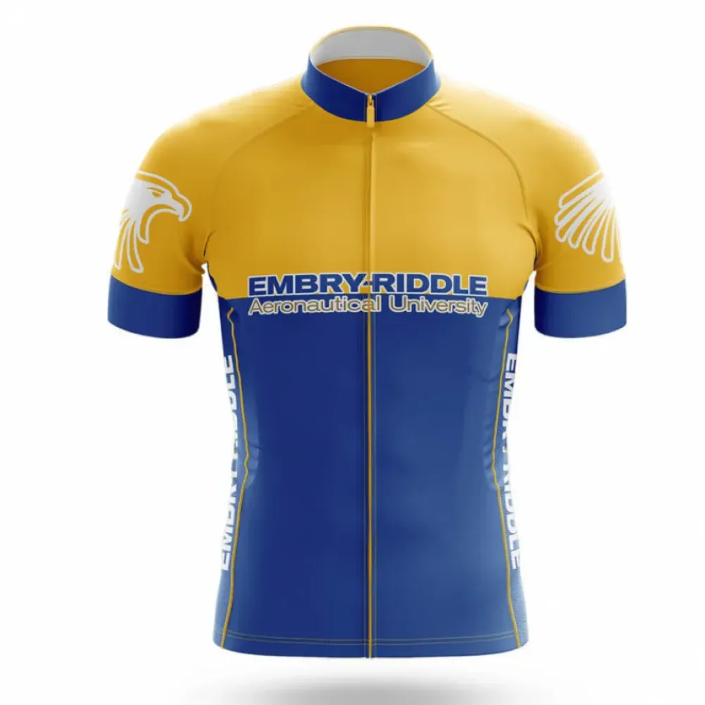 Embry-Riddle Cycling Jersey Aeronautical Blue/Yellow/Gold